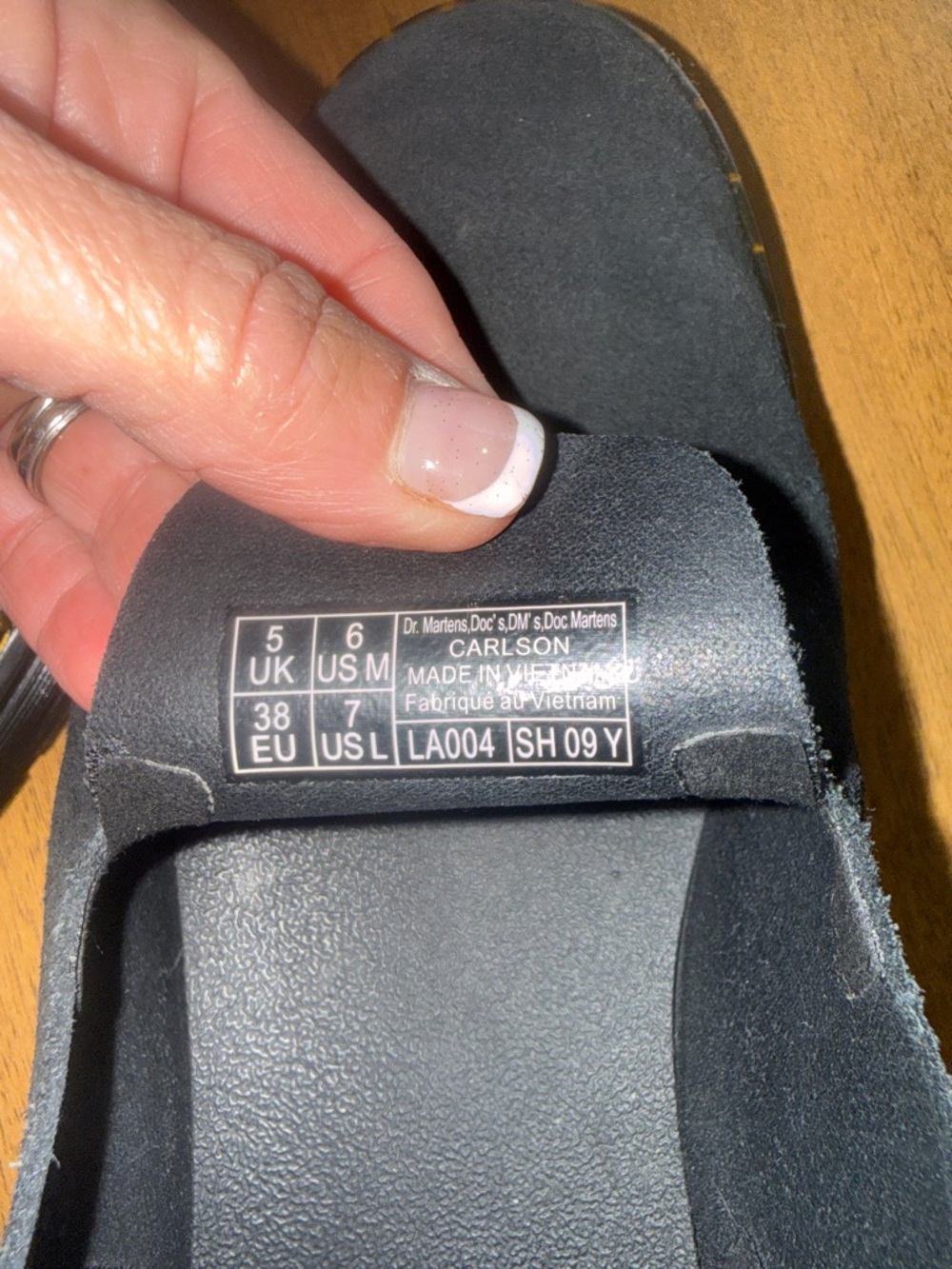 Dr.Martens Suede Backstrap Clog Shoes - Picture 4 of 14